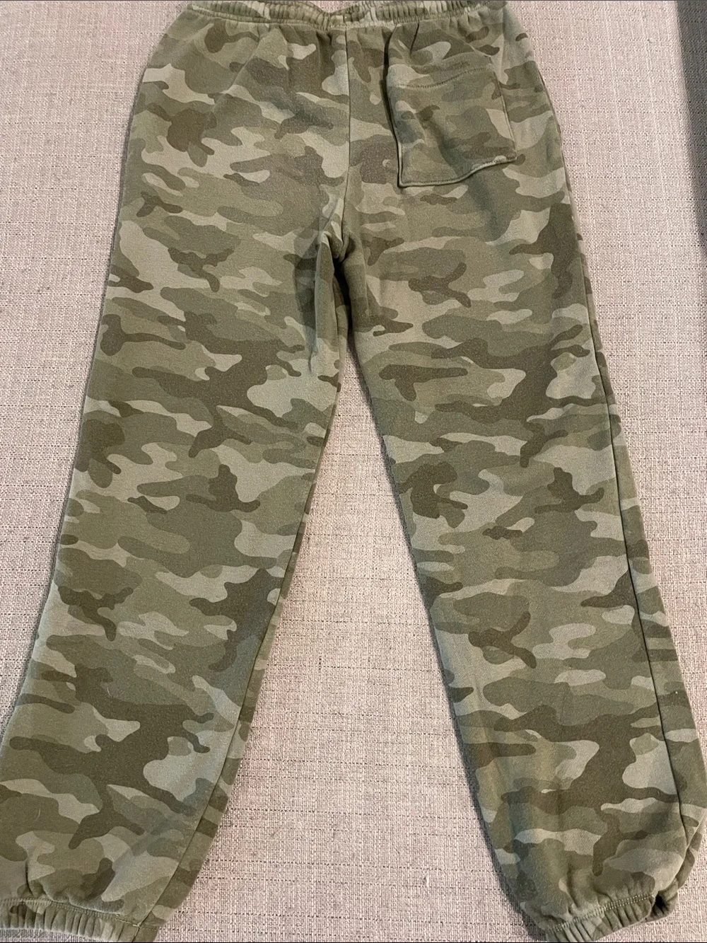 GAP Olive Green Camo Kids Jogger Sweatpants